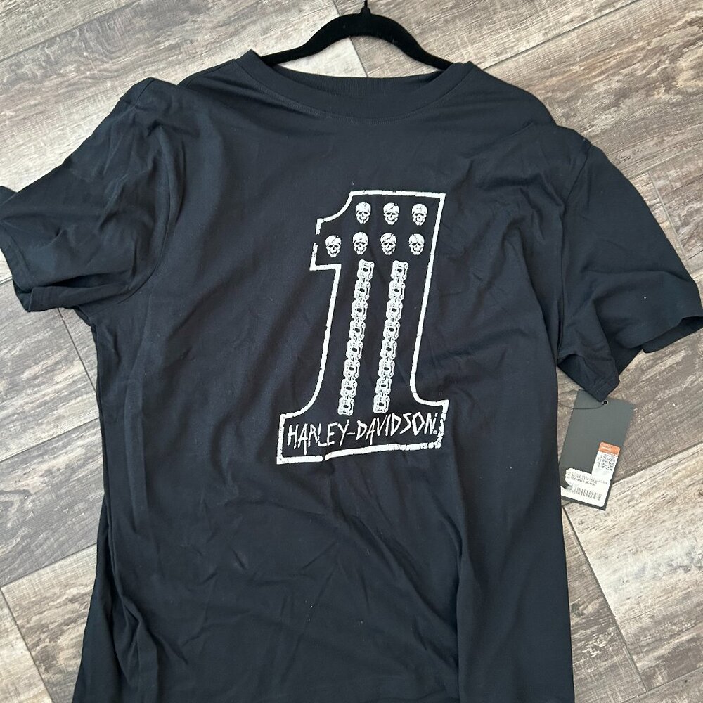 Harley Davidson #1 Skeleton #1 T- shirt   NWT  XL